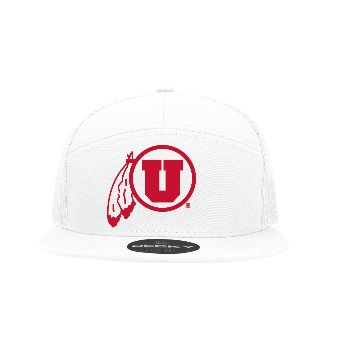 Circle and Feather Single Color Hats