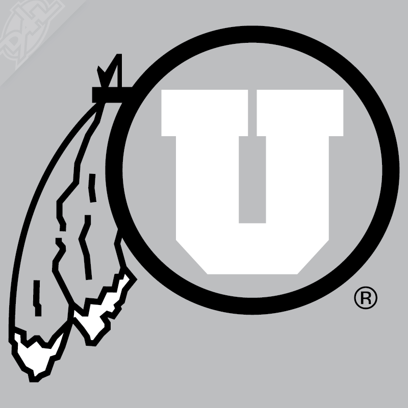 Circle and Feather 2 Color Vinyl Decal