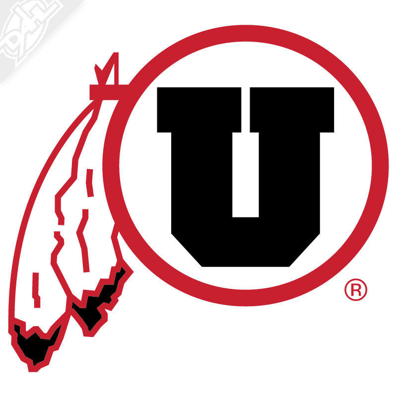 Circle and Feather 2 Color Vinyl Decal