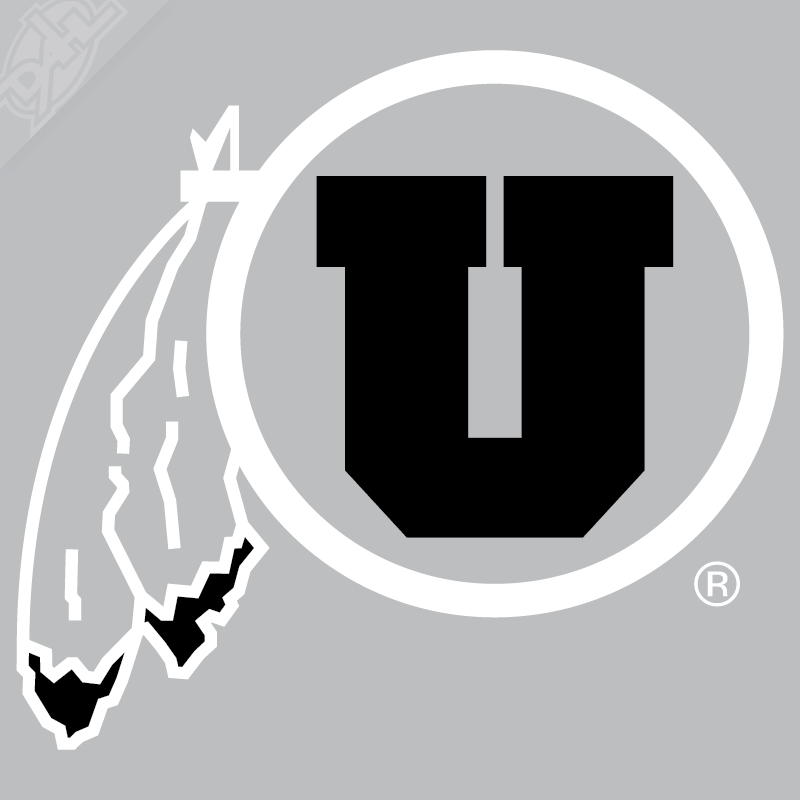 Circle and Feather 2 Color Vinyl Decal
