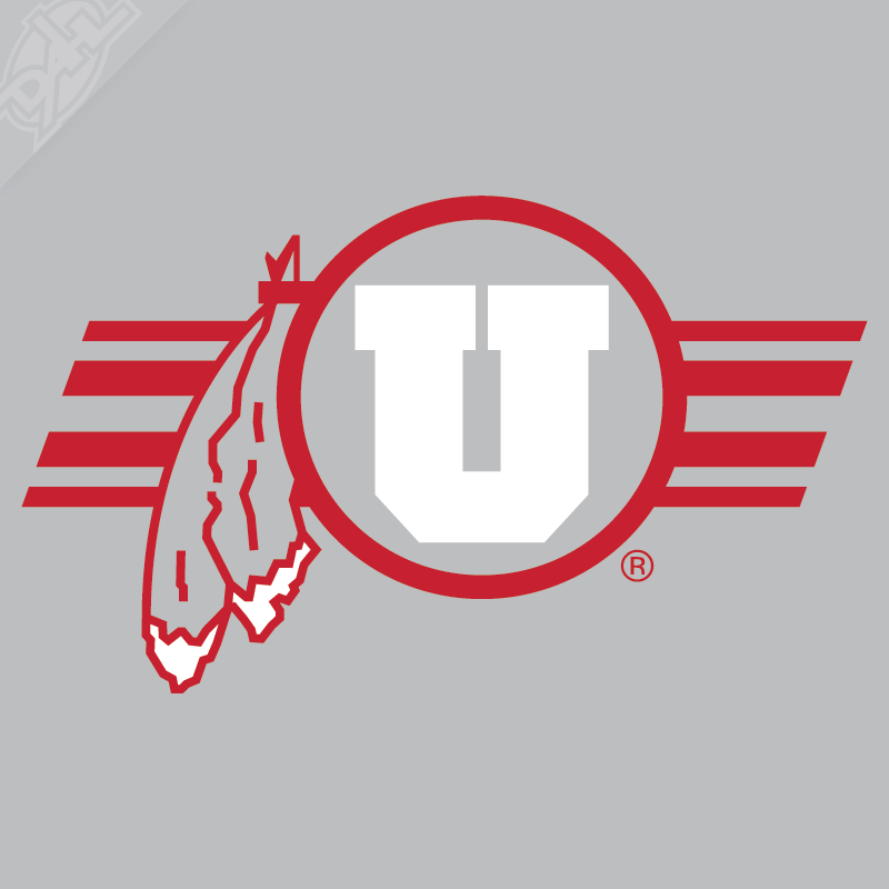 Circle and Feather Utah Stripe 2 Color Vinyl Decal