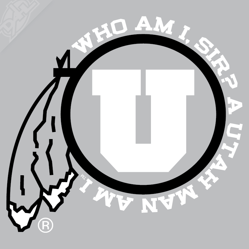 Utah Man am I 2 Color Vinyl Decal