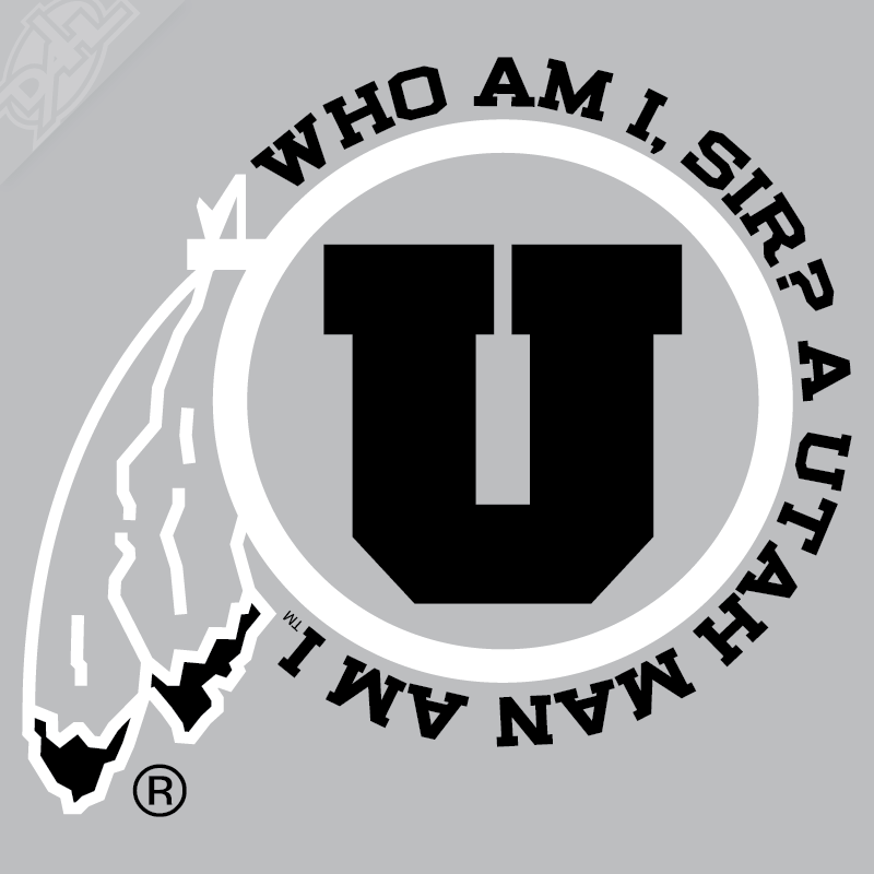 Utah Man am I 2 Color Vinyl Decal