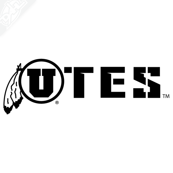 Circle and Feather - UTES Vinyl Decal