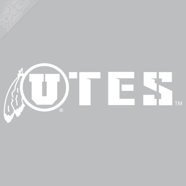 Circle and Feather - UTES Vinyl Decal