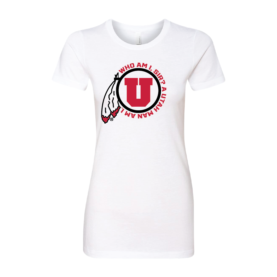 Circle and Feather Utah Man Womens T-Shirt