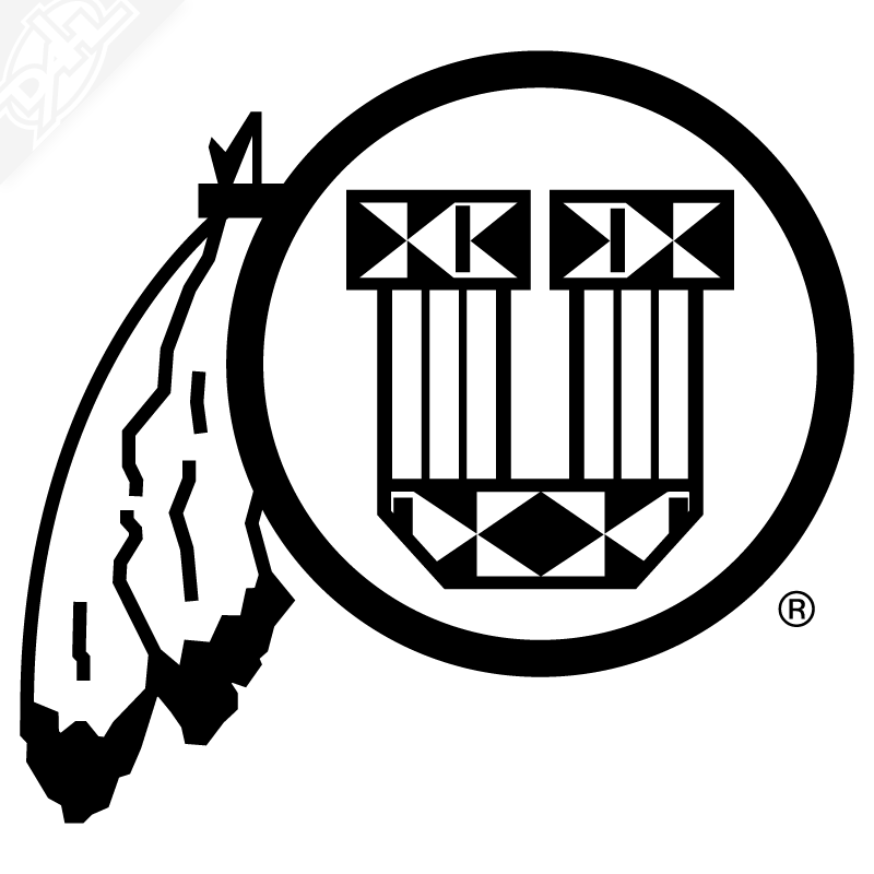 Ute Proud Circle and Feather Vinyl Decal