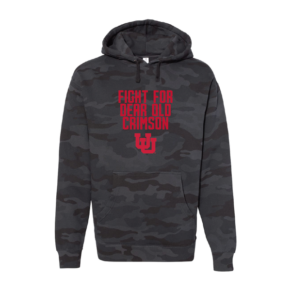 Dear Old Crimson Embroidered Hoodie