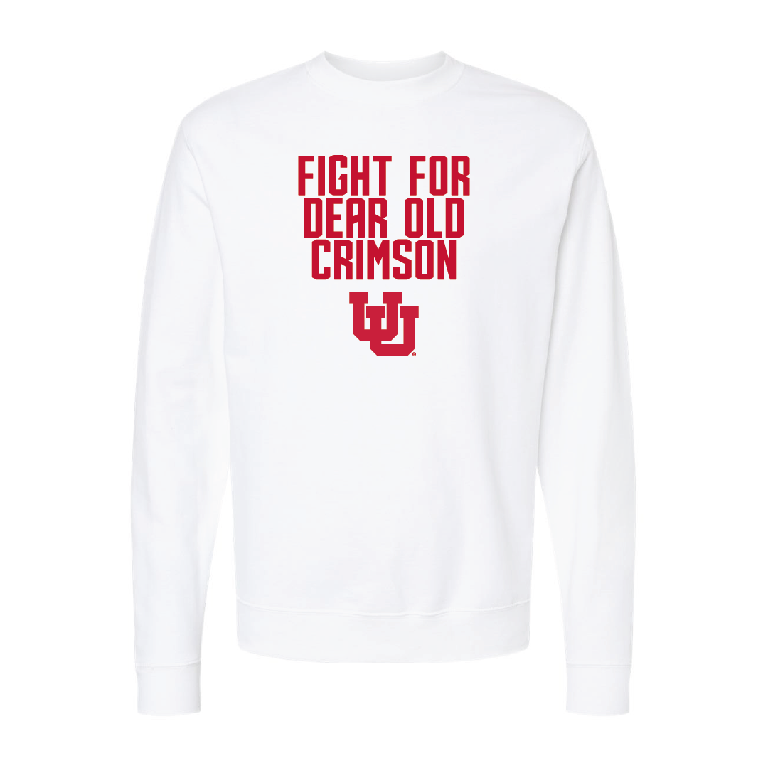 Dear Old Crimson Embroidered Crew Neck Sweatshirt