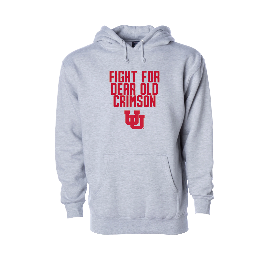 Dear Old Crimson Embroidered Hoodie