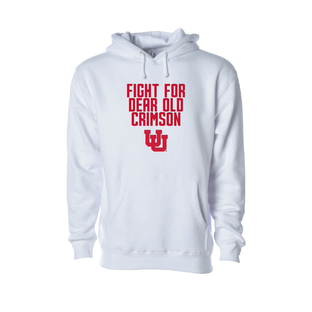 Dear Old Crimson Embroidered Hoodie