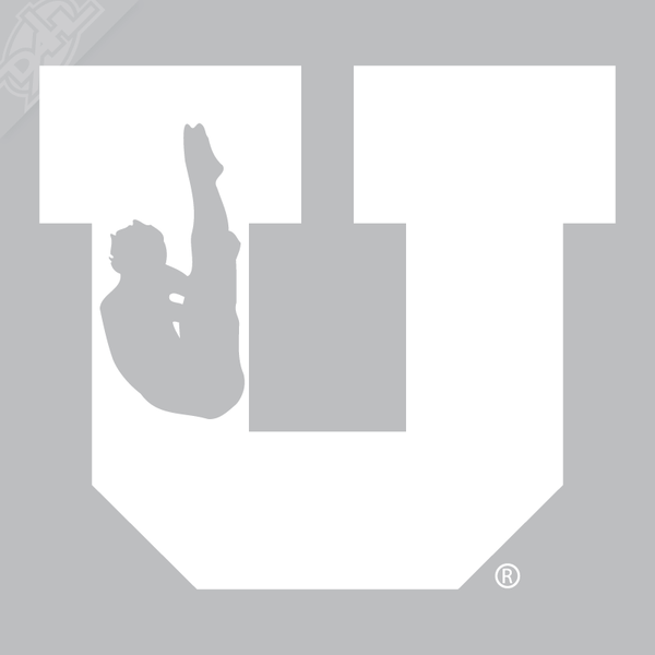 Diving - Block U Vinyl Decal