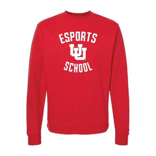 Esport School Embroidered Crew Neck Sweatshirt