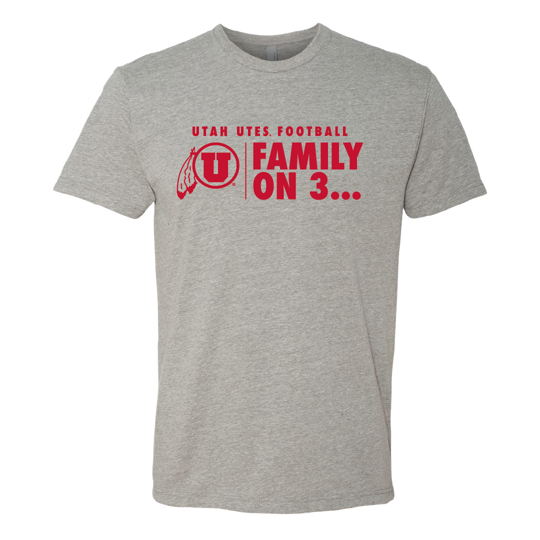 Family on 3 - Circle and Feather Mens T-Shirt