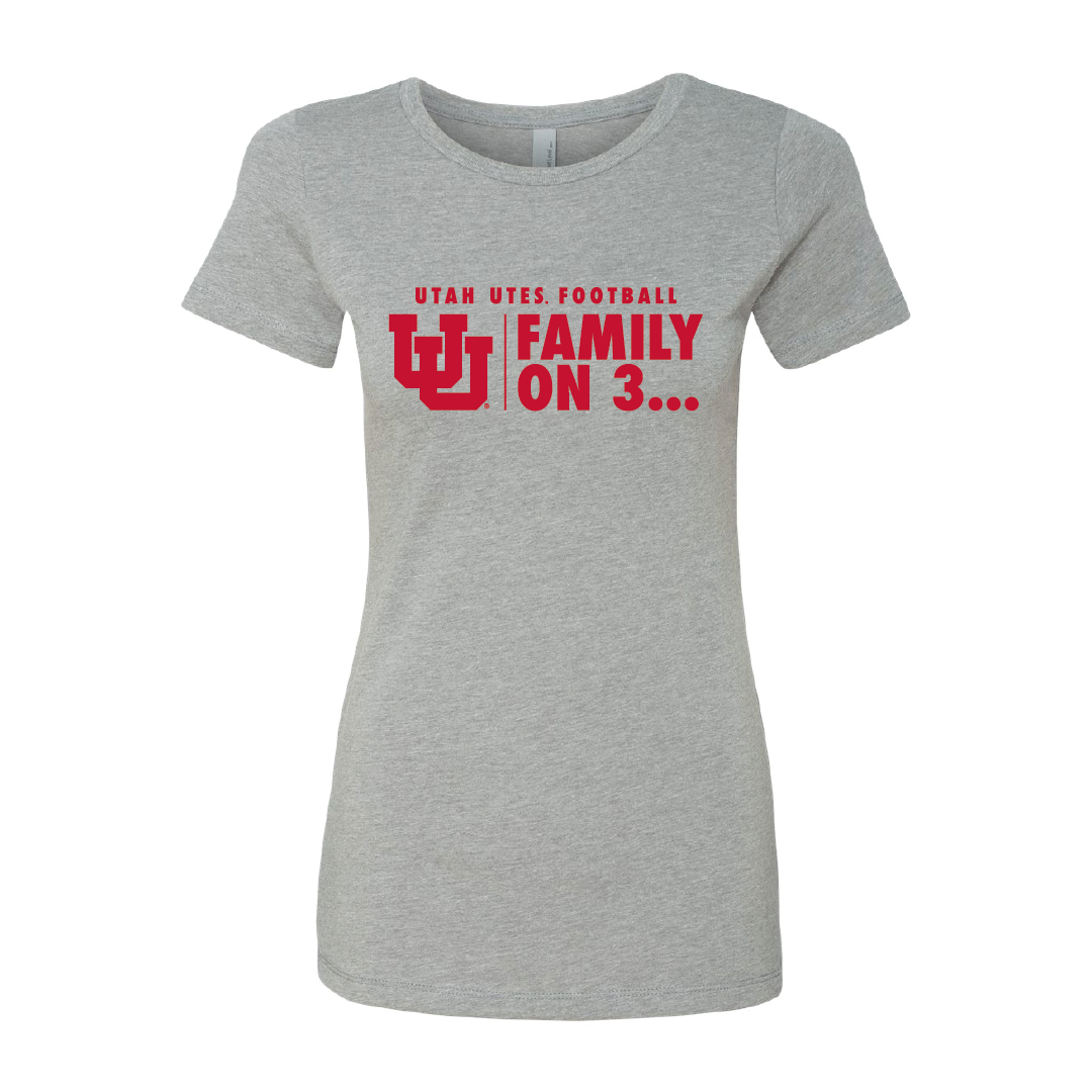 Family on 3 - Interlocking UU Womens T-Shirt