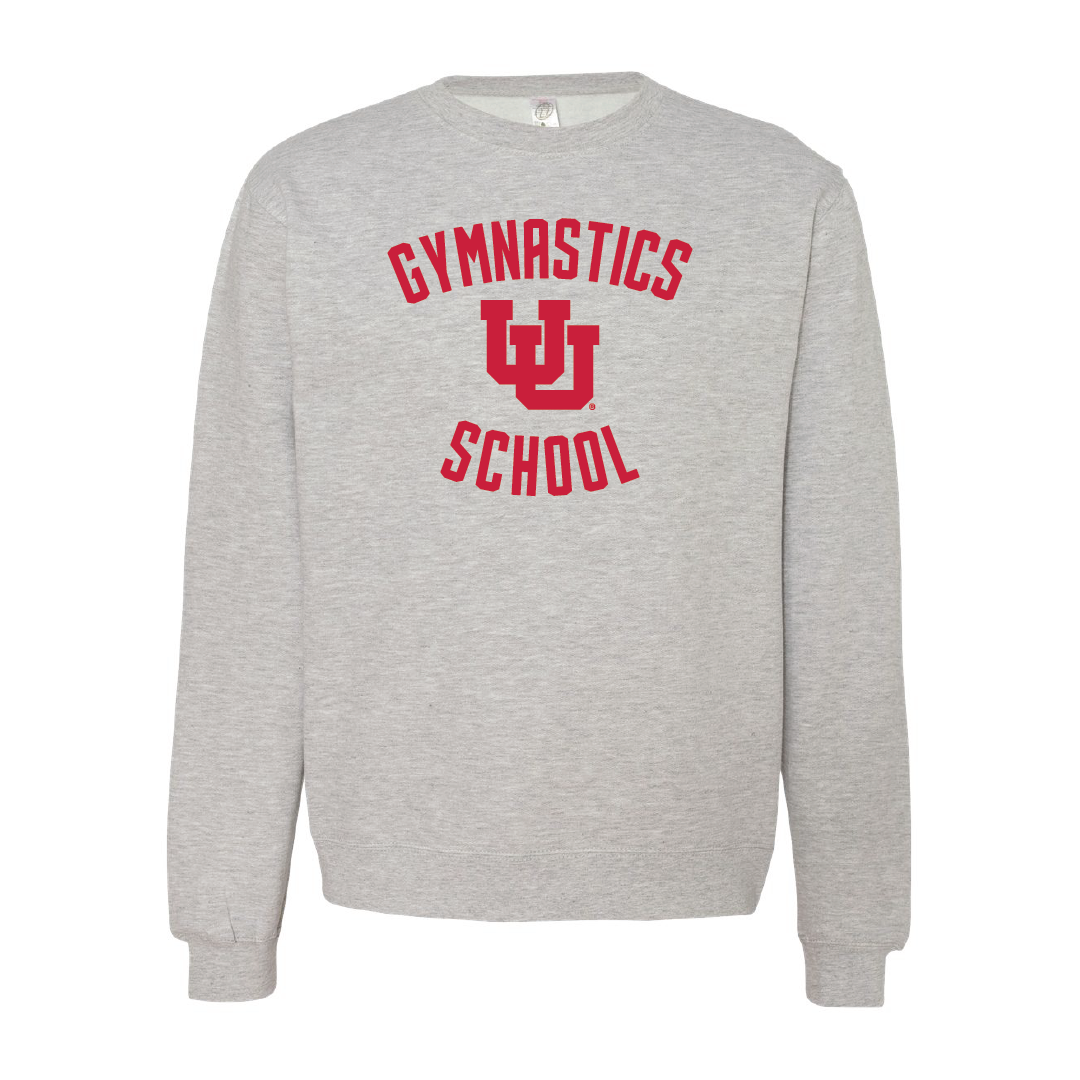 Gymnastics School Embroidered Crew Neck Sweatshirt