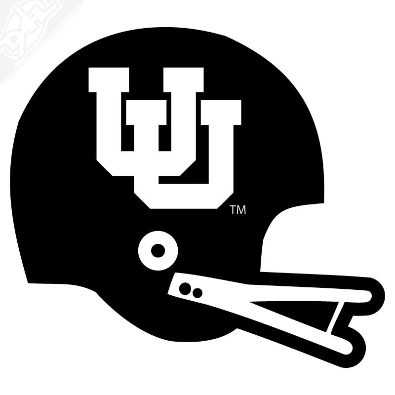 Vintage Interlocking UU Helmet Vinyl Decal