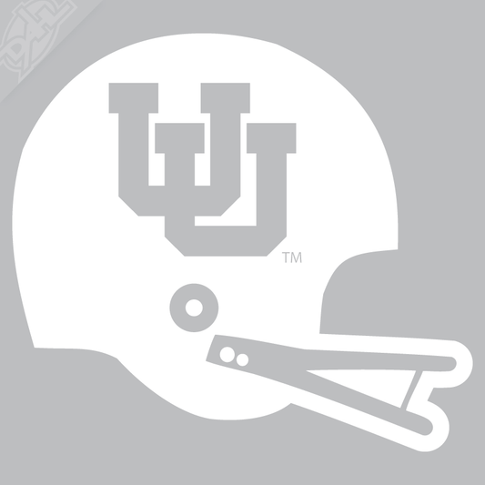 Vintage Interlocking UU Helmet Vinyl Decal