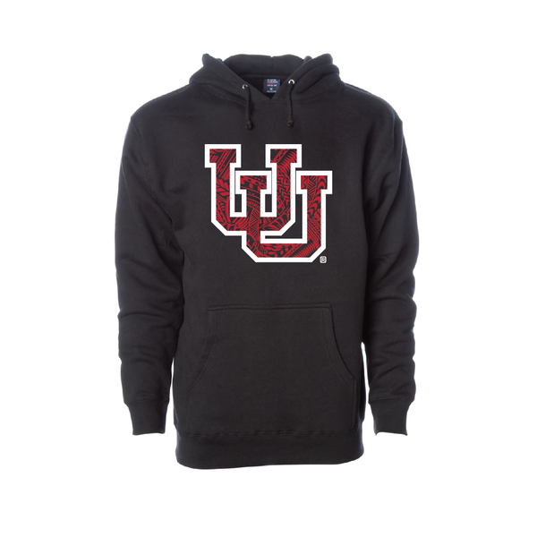 Interlocking UU - Poly Design  Embroidered Hoodie