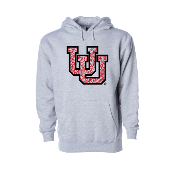 Interlocking UU - Poly Design  Embroidered Hoodie