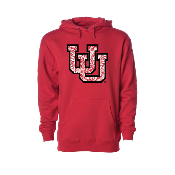 Interlocking UU - Poly Design  Embroidered Hoodie