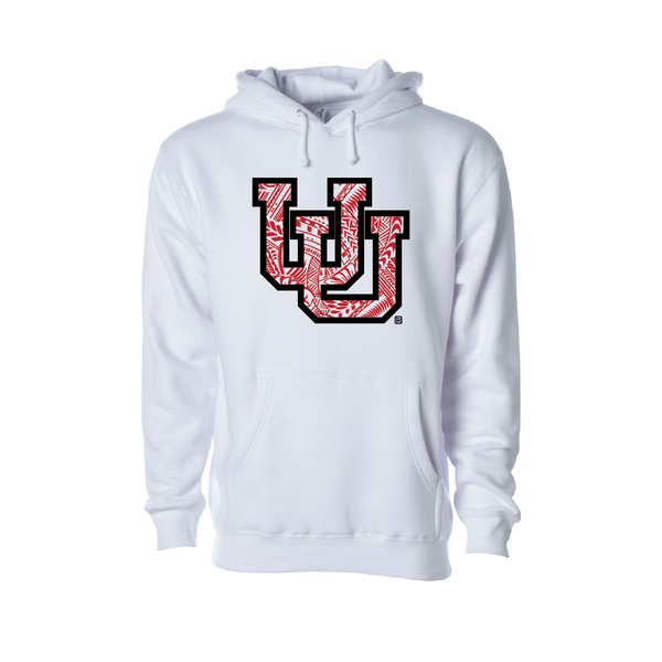 Interlocking UU - Poly Design  Embroidered Hoodie