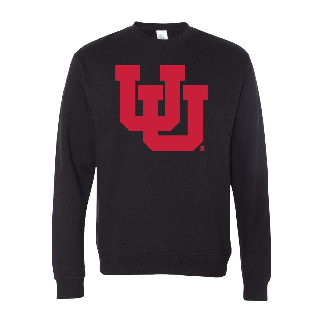 Interlocking UU - Single Color - Embroidered Crew Neck Sweatshirt