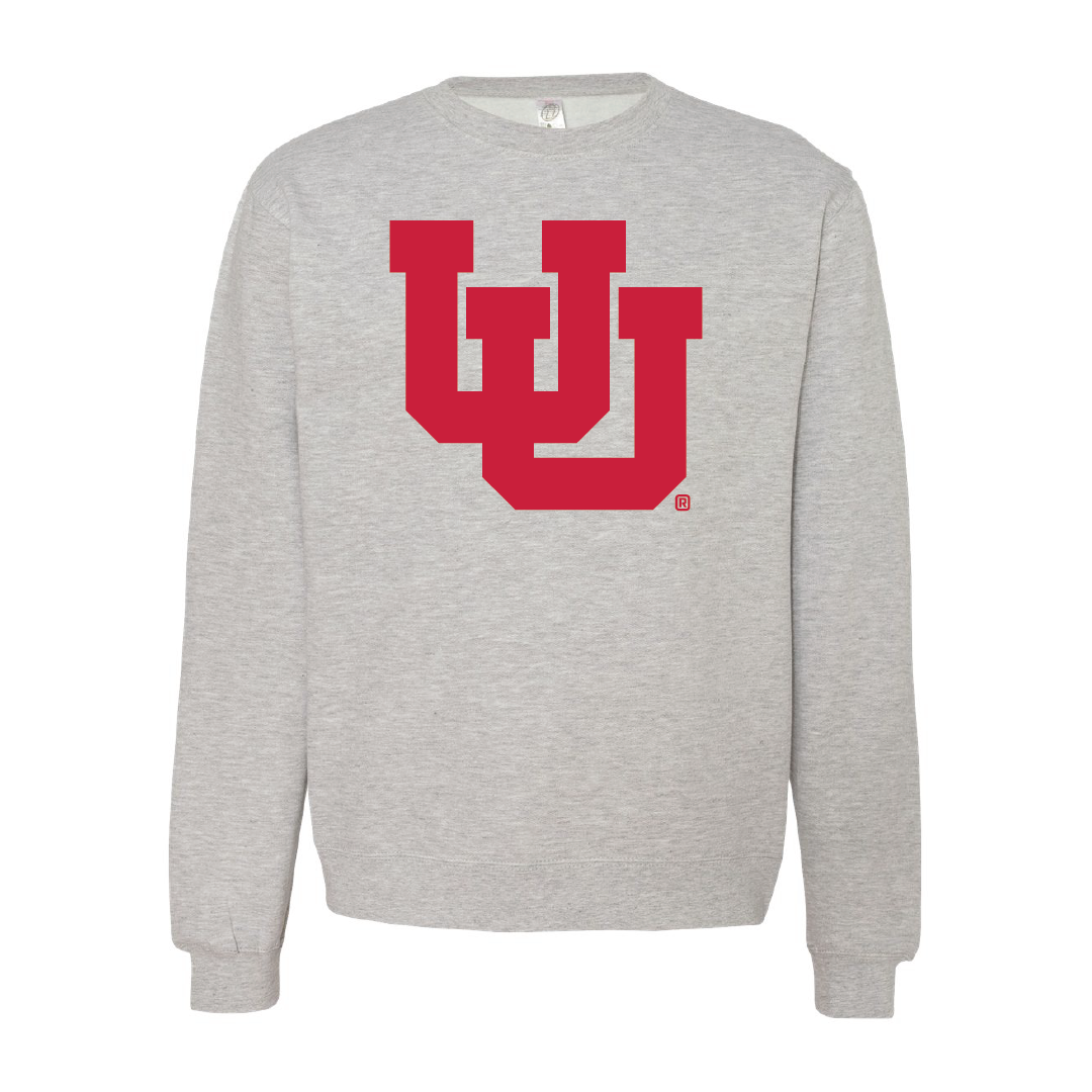 Interlocking UU - Single Color - Embroidered Crew Neck Sweatshirt