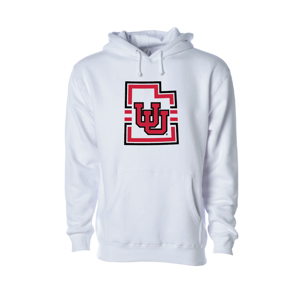 Interlocking UU - State W/Utah Stripe  Embroidered Hoodie