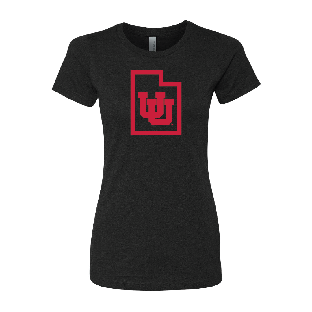 Interlocking UU - State Outline Womens T-Shirt