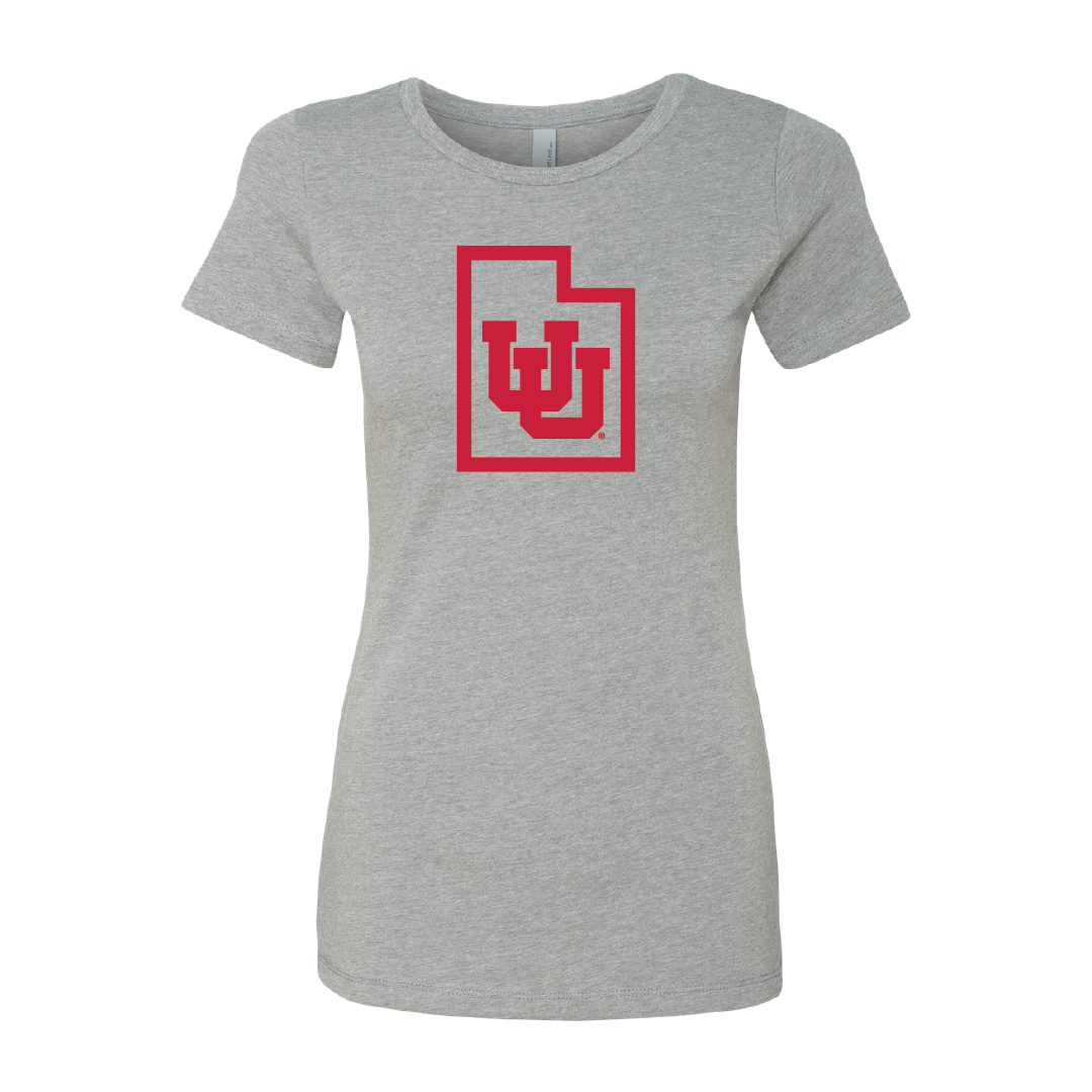 Interlocking UU - State Outline Womens T-Shirt
