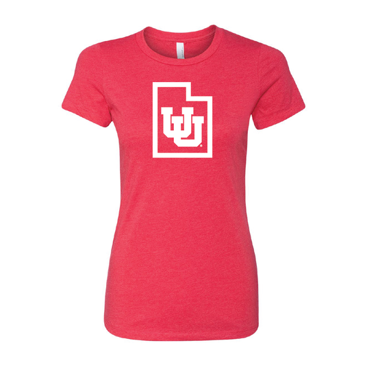 Interlocking UU - State Outline Womens T-Shirt