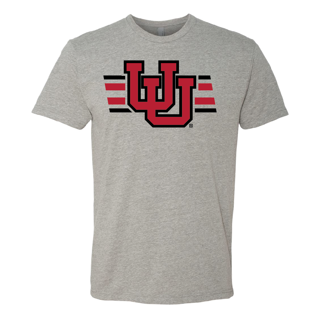 Interlocking UU - Utah Stripe Mens T-Shirt