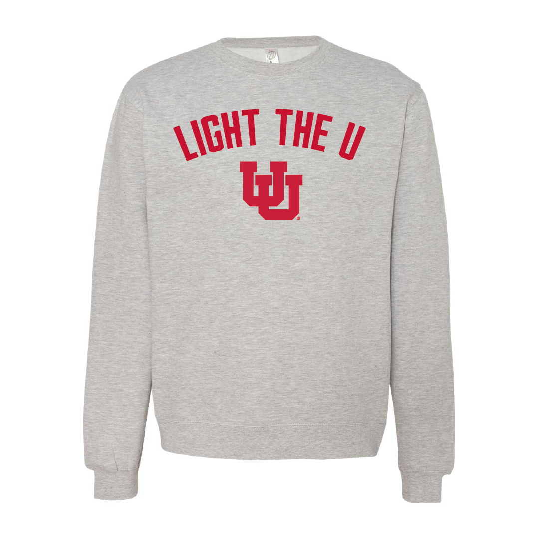 Light the U Embroidered Crew Neck Sweatshirt