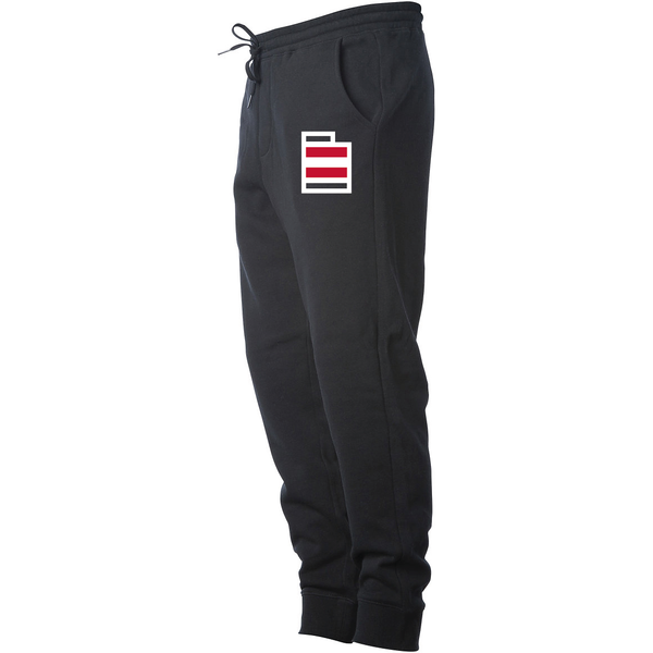 Men's Midweight Fleece Black Joggers