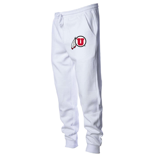 Men's Midweight Fleece White Joggers