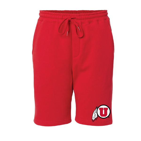 Midweight Fleece Red Shorts