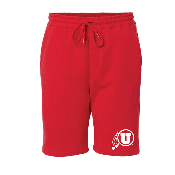 Midweight Fleece Red Shorts