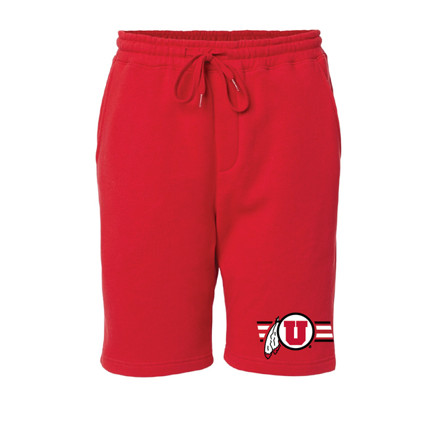 Midweight Fleece Red Shorts