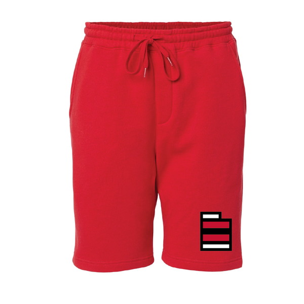 Midweight Fleece Red Shorts