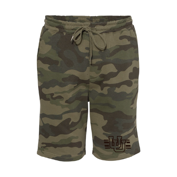 Midweight Fleece Camo Shorts