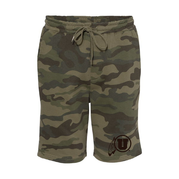 Midweight Fleece Camo Shorts