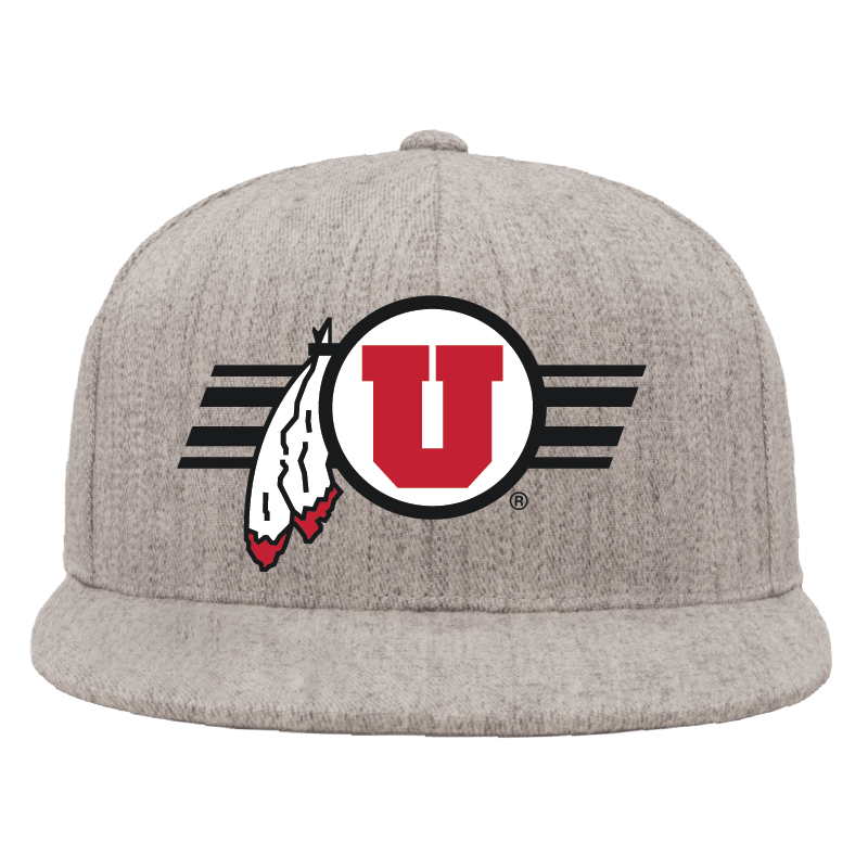 Heather Gray Flexfit Flat Bill