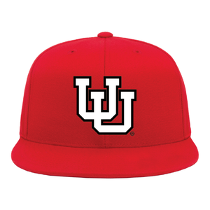 Red Classic Flat Bill Snapback