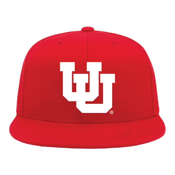 Red Classic Flat Bill Snapback