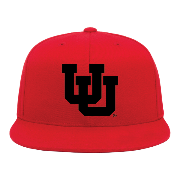 Red Classic Flat Bill Snapback