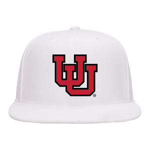 White Classic Flat Bill Snapback