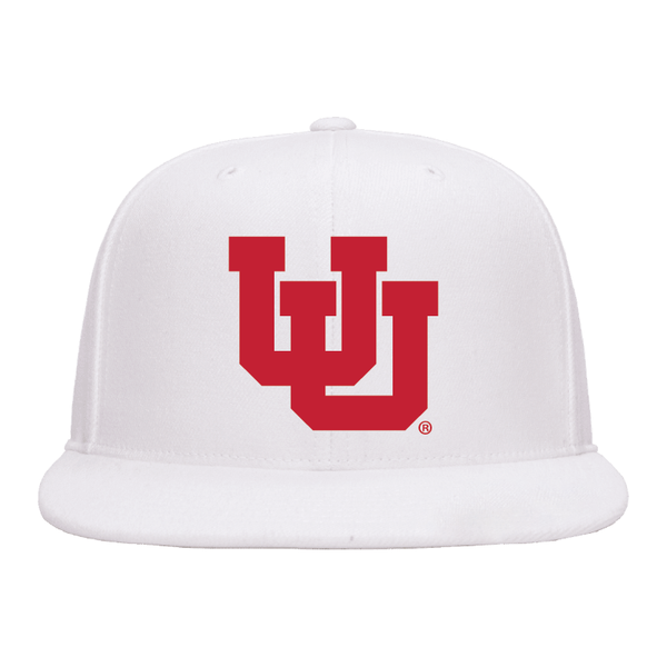 White Classic Flat Bill Snapback