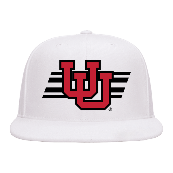 White Classic Flat Bill Snapback