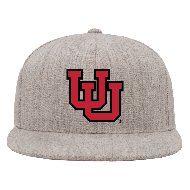 Heather Gray Classic Flat Bill Snapback